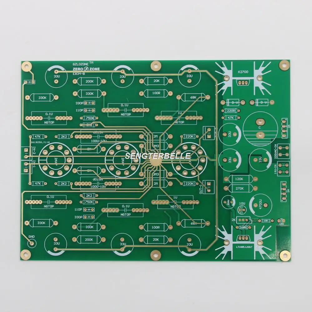 

1PC Hifi RIAA MM 12AX7 Tube Phono Stage Amplifier Board Pcb Base On EAR834 Circuit