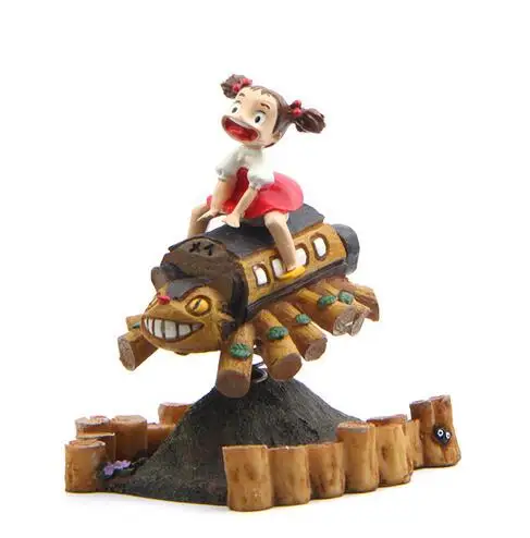 

Miyazaki miyazaki xiaomei bus dragon cat playground hand - set pieces of micro - landscape figures