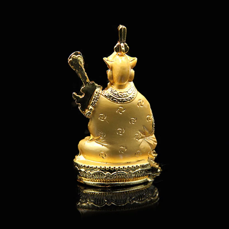 8 см позолоченная тантрическая буддийская Металлическая статуэтка Бодхисаттва