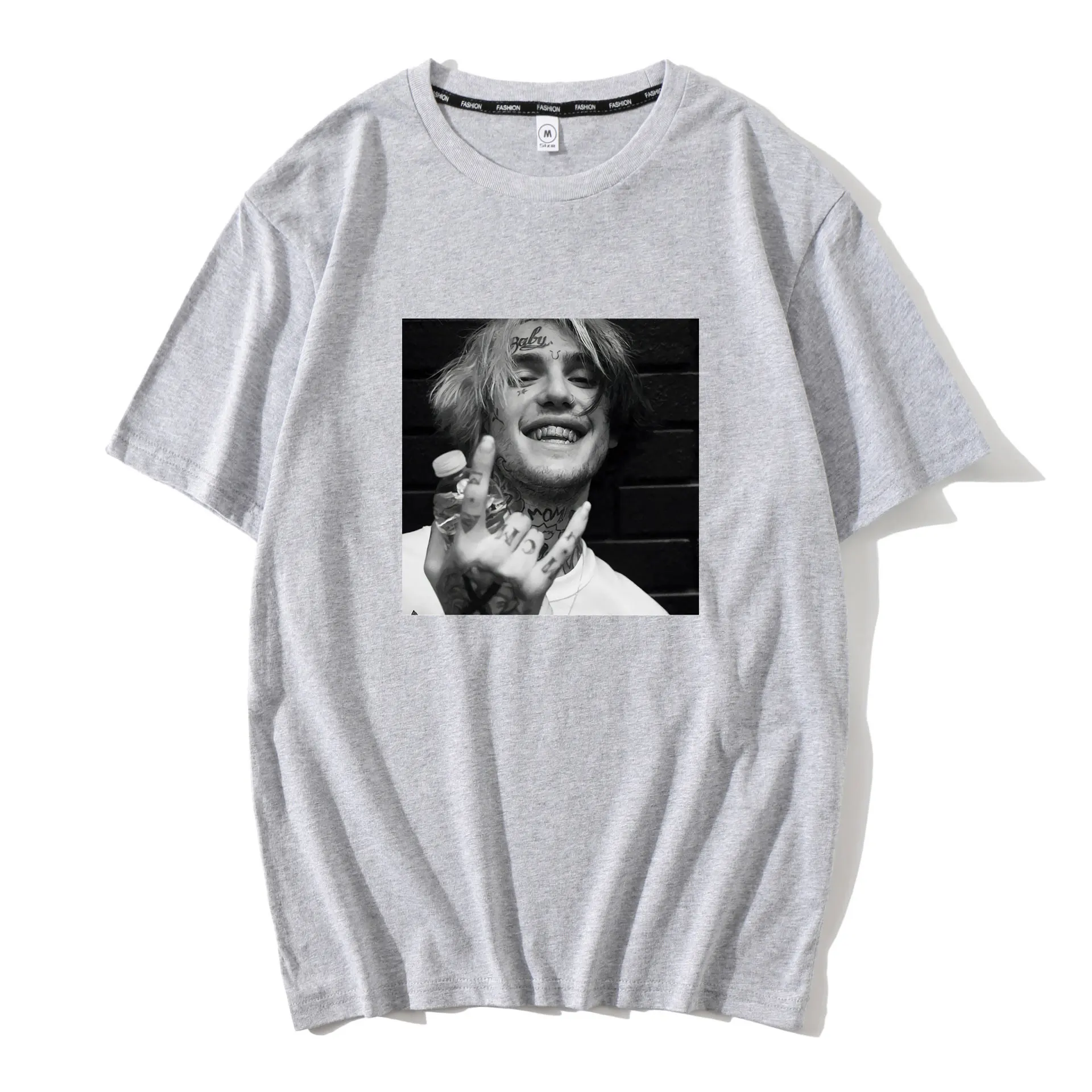 

Balck Men Tshirt Hip Hop Lil Peep Love Will Tear Us Apart Punk T Shirt Men Oversized Tops Streetwear Men's T-shirt Harajuku Tee