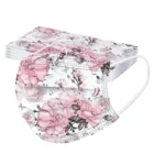 1050 шт сливы одноразовая маска для взрослых Для женщин мужчин с цветочным принтом маска для лица из дышащего материала три Слои фильтры масок Mascarillas