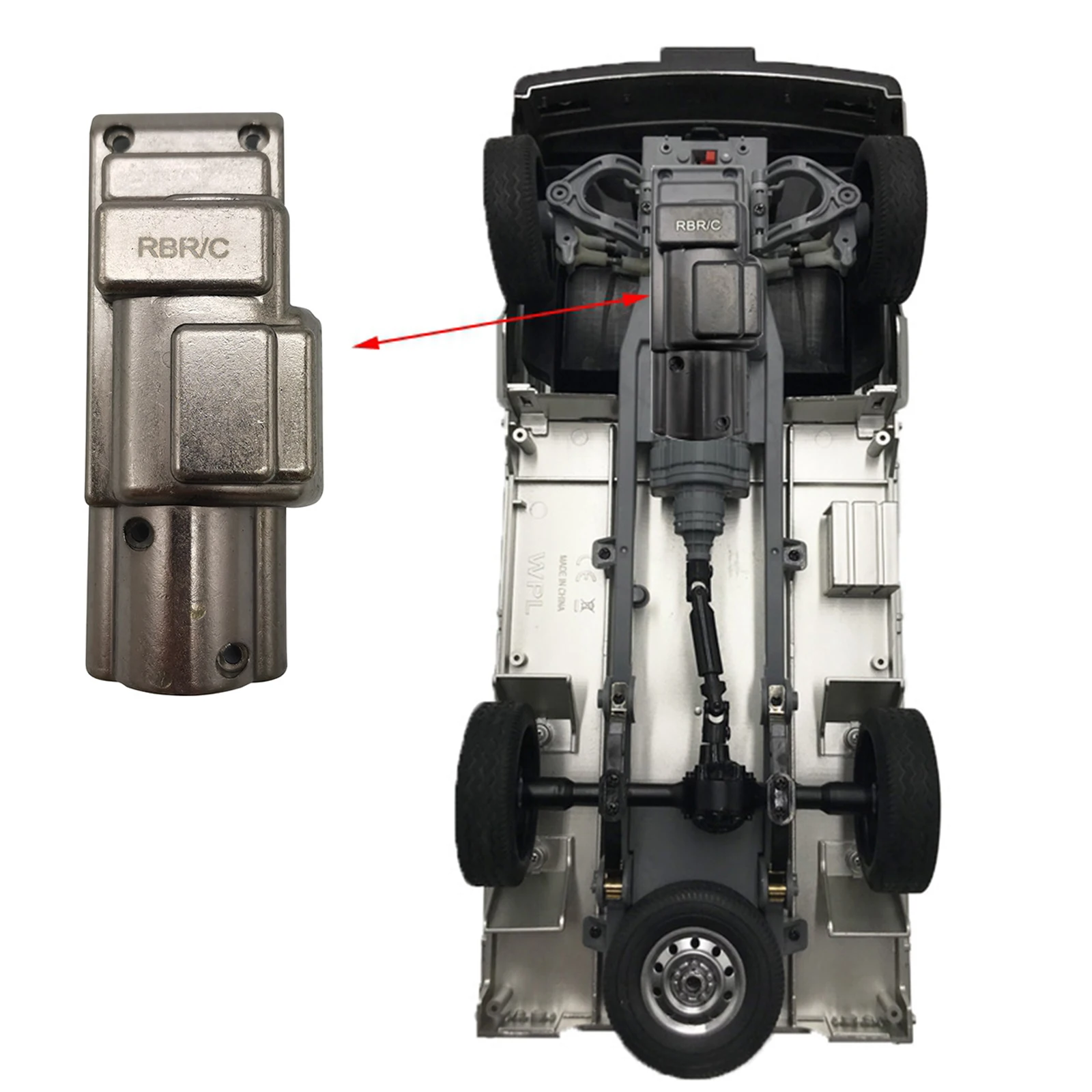 защита шасси rc для wpl d12 4wd автомоб