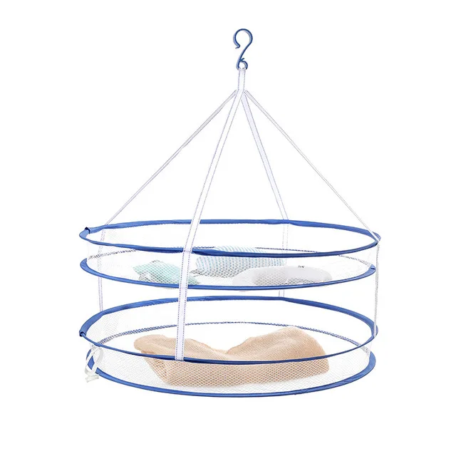 Ветрозащитная сушилка для свитеров подвесная корзина белья сетчатая Складная