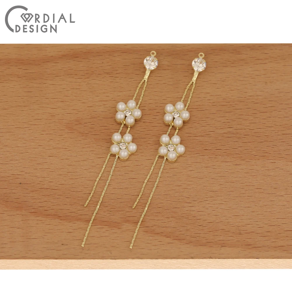 

Cordial Design 50Pcs Jewelry Accessories/CZ Charms/Claw Chain/Hand Made/Earrings Parts/DIY Making/Jewelry Findings & Components