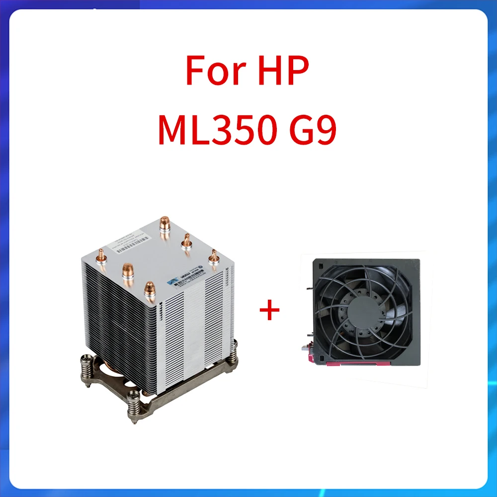 Для HP ML350 Gen9 G9 ML350G9 радиатор серверного процессора 780977-001 769018-001 и вентилятор охлаждения 780977-001 780976-001 768954-001