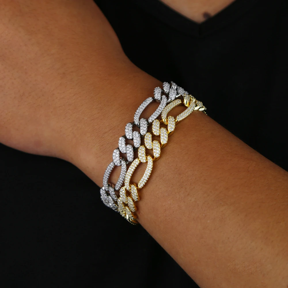 

12mm iced out bling cz Miami cuban link chain statement choker necklace 2021 new hip hop rock bling wide cool women jewelry