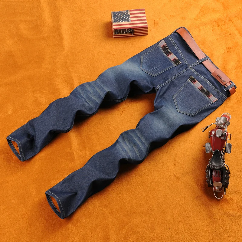 Прямые Плюс вельветовые джинсы толстые теплые мужские брюки бархатные зимние