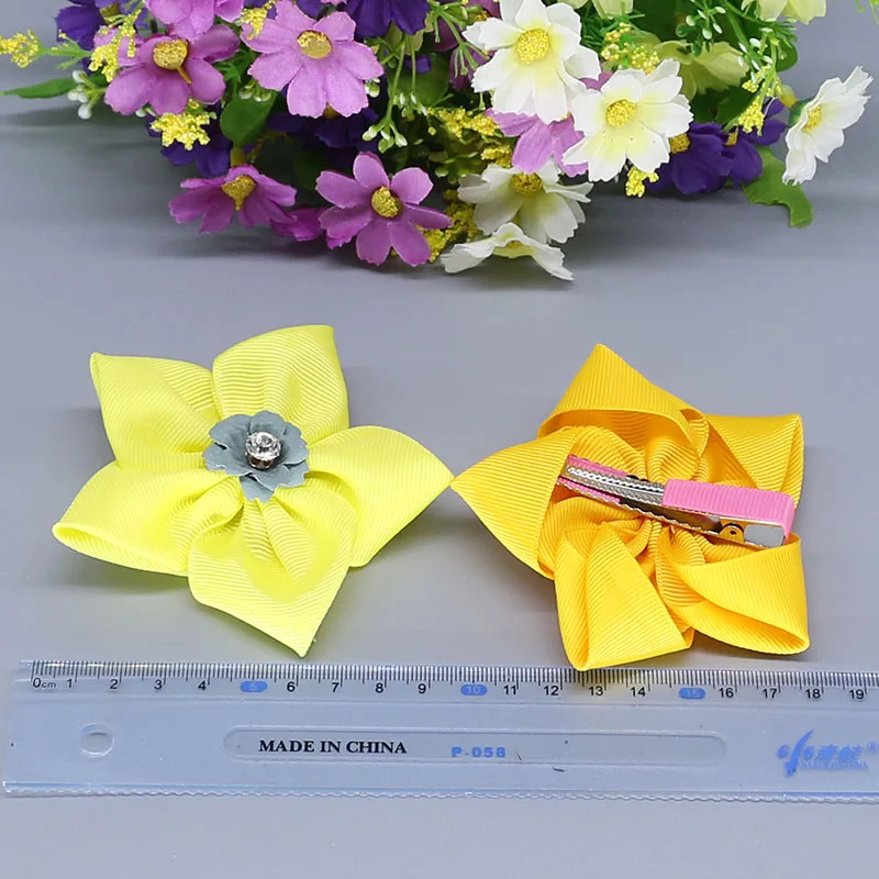 Заколки для волос девочек шелковые корейские D22-2 |