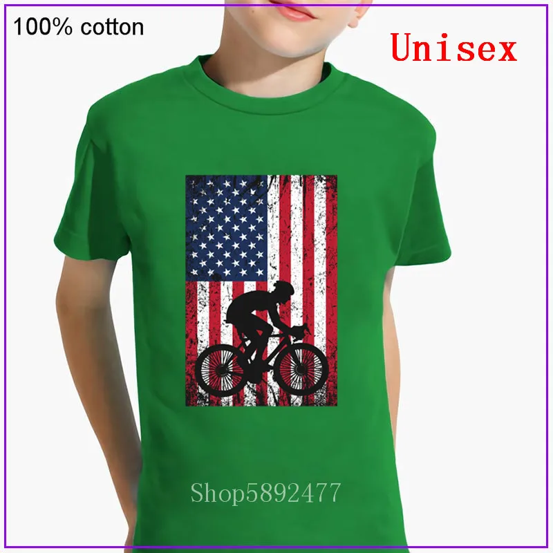 Одежда для мальчиков и девочек патриотическая футболка с американским флагом 4