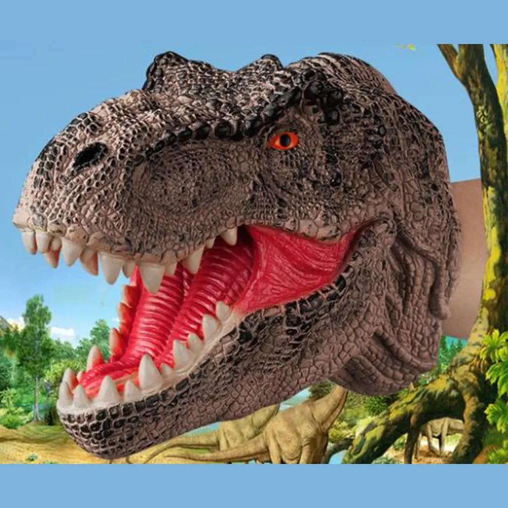 Новинка динозавр ручные игрушки мягкие строительные Реалистичная кукла-Раптор