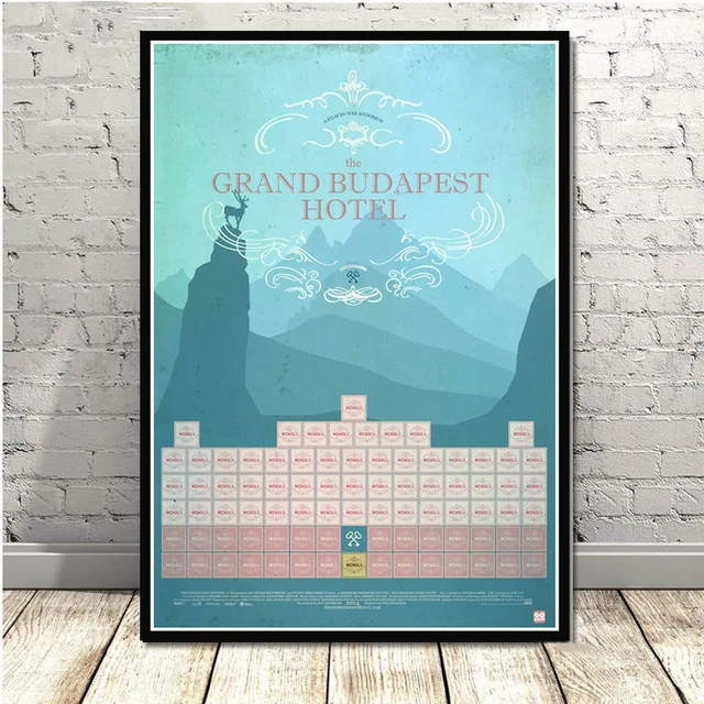 Домашний Декоративный постер, холст, настенное искусство, принт, хит, Grand Budapest, отель, фильм, классический комический подарок, картина, спальня, Модульная картина - Цвет: Nordic 03 HE3610