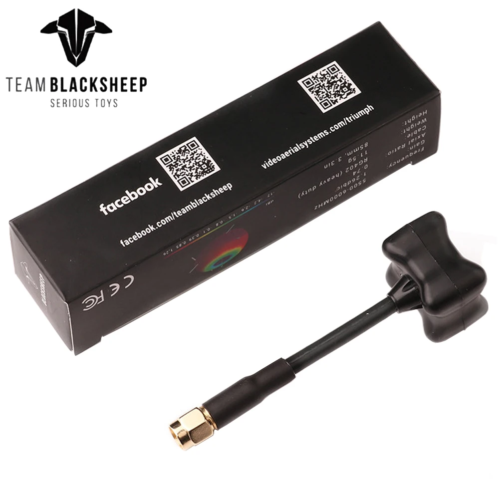 1 шт. TBS TRIUMPH Team blackvas Sheep 5 8 ГГц круговая поляризованная Триумф Антенна для FPV