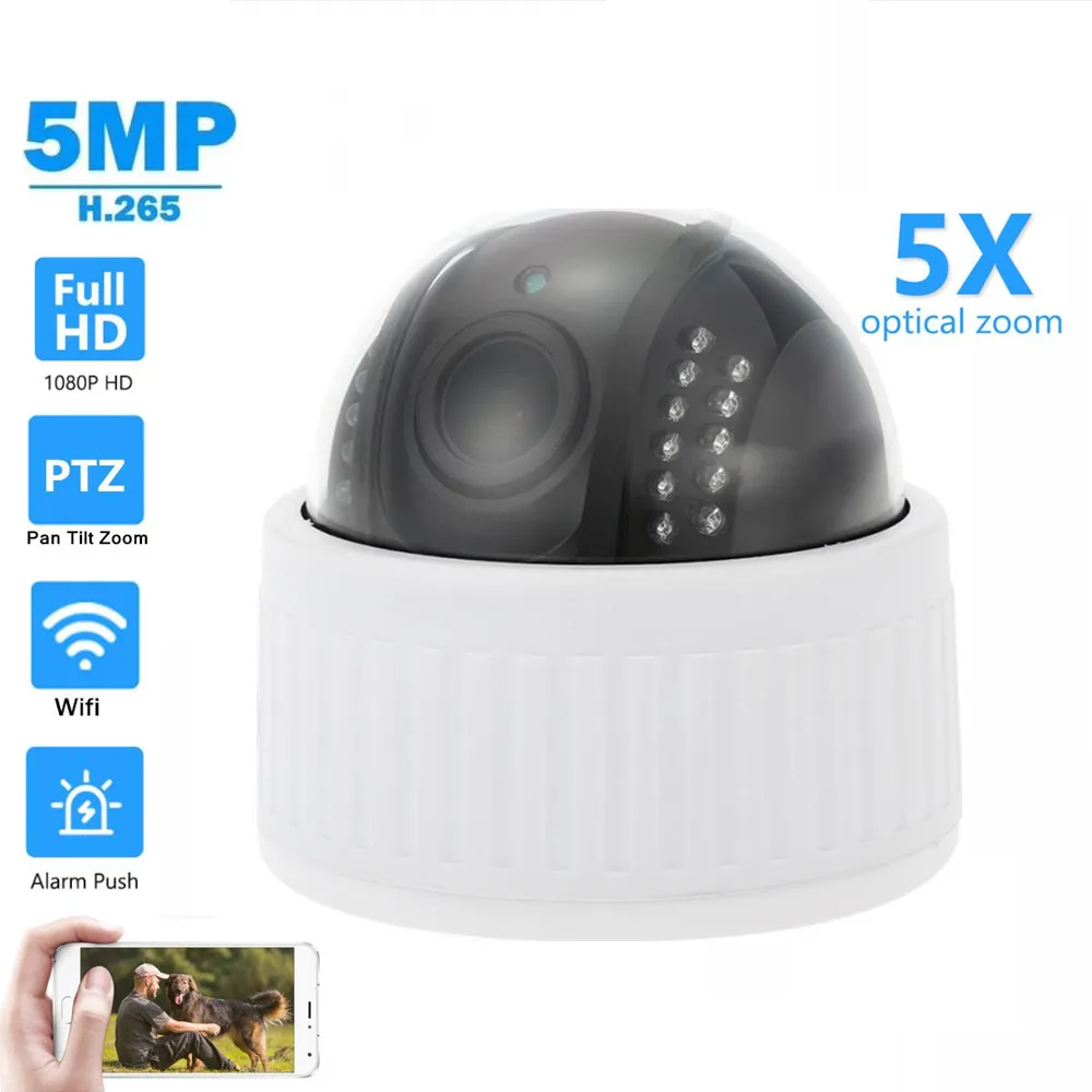 OwlCat 5MP 2MP Wifi ip камера PTZ 5X зум 2 7 13 5 мм аудио мониторинг микрофон TF/SD слот для карты P2P