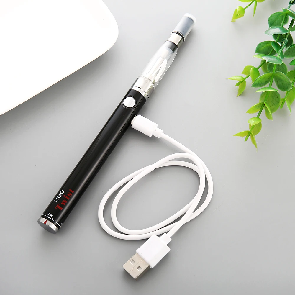 UGO твист Батарея 650 мАч Vape ручка для 510 нить CE4 Керамика ядерный Распылитель USB