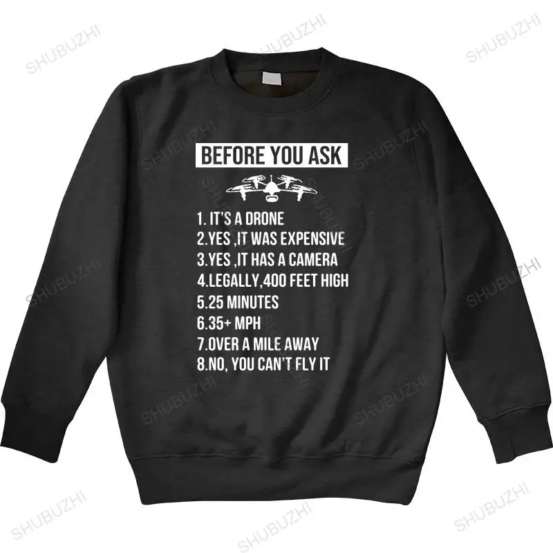 

Мужская хлопковая толстовка с капюшоном, модный подарок пилоту, худи для дрона, коммерческий оператор пилота