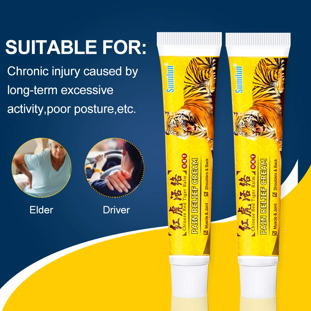 2pcs Sumifun 2Types Tiger Balm Pain Relief Ointment For Rheumatoid Neck Shoulder Muscle Neuralgia Acid Joint Arthritis Cream | Красота и