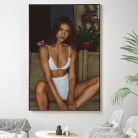 silk cloth wall poster leticia vigna sexy model star art home decoration gift