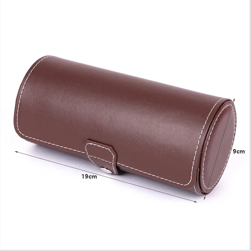 HUNYOO Высококачественная трехпозиционная коробка для часов из полиуретана 3 цвета