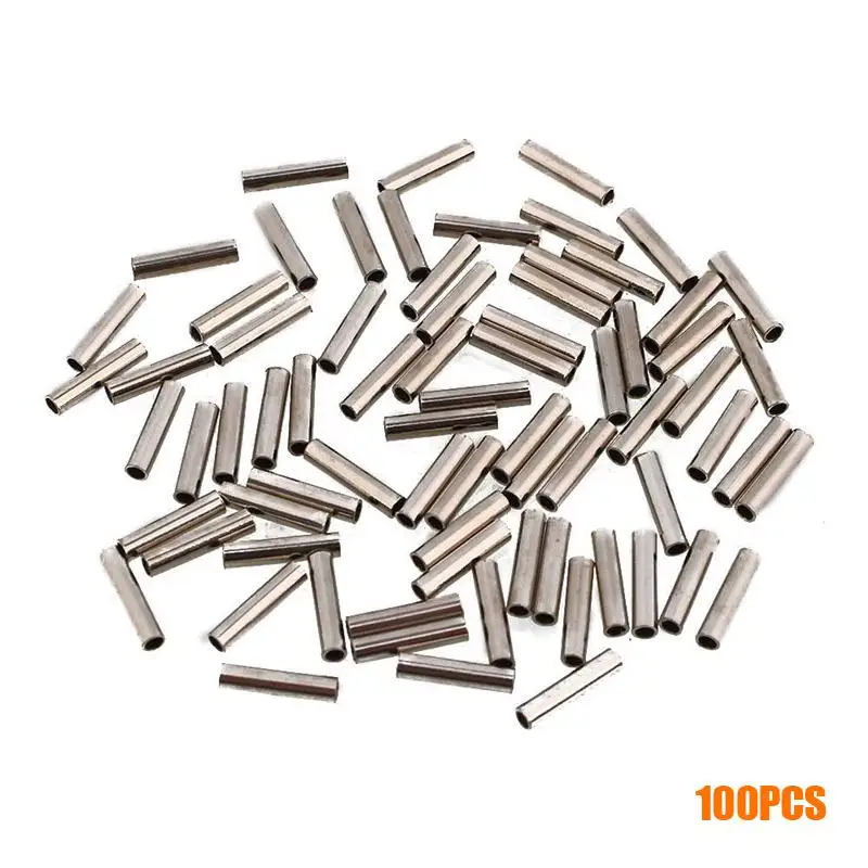 Рыболовные снасти рыболовные лески обжимные рукава 100 шт. трубчатая рыболовная