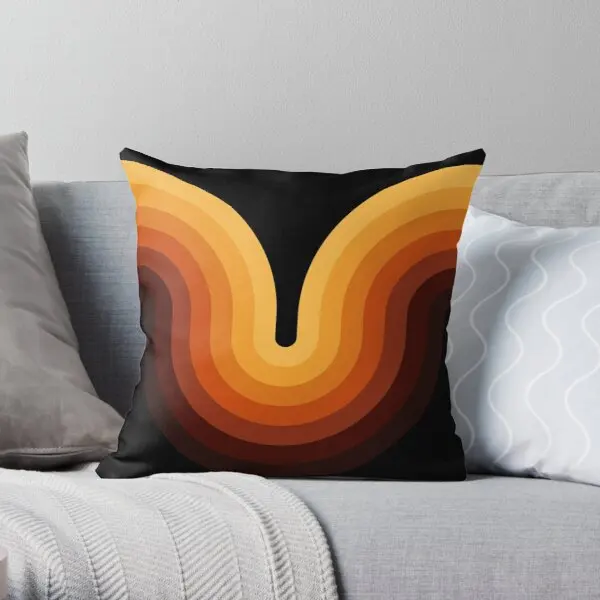 

Retro Wave Soft Decorative Throw Pillow Cover for Home Pillows NOT Included