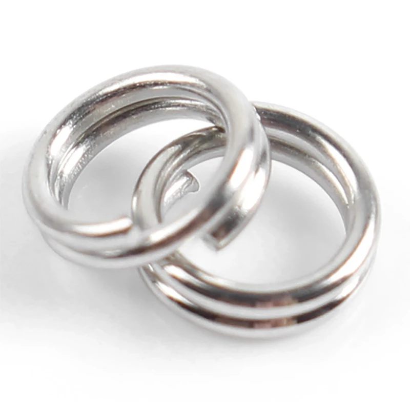 Stainless Steel Split Ring Snap Fishing Circle Heavy Chain-Turning Tackle | Спорт и развлечения