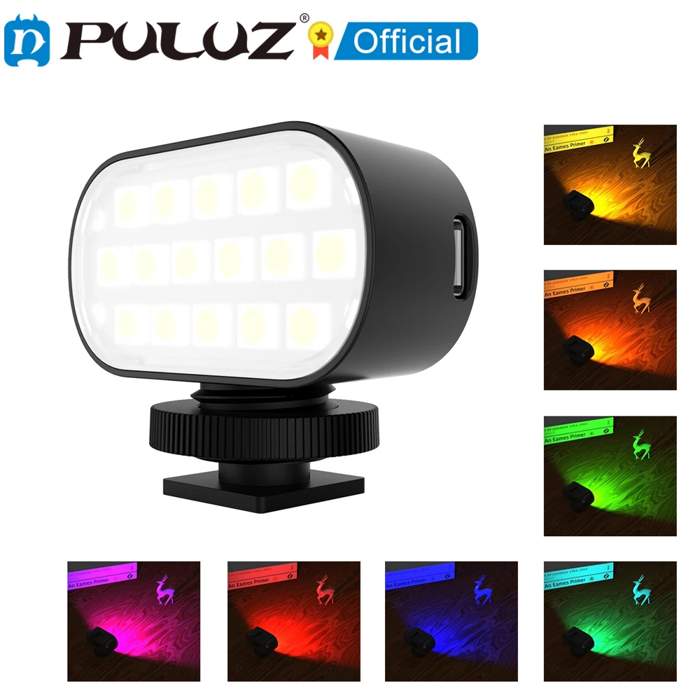 

PULUZ живое вещание видео RGB светильник для фотосъемки красота селфи заполнясветильник