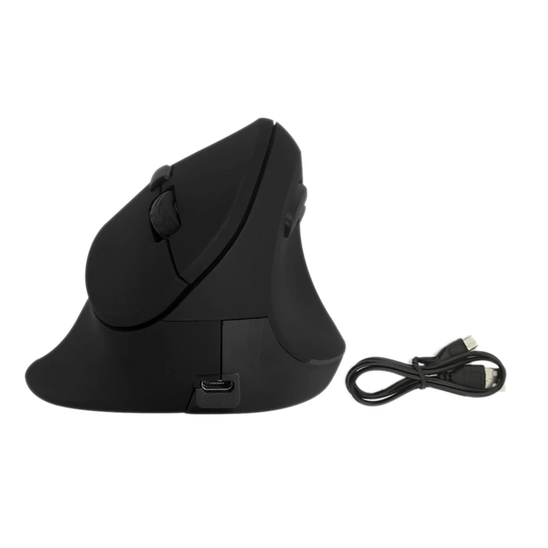 

Wireless Mouse 2.4Ghz Vertical Rechargeable DPI1600 Optical Gaming Mouse for PC Desktop Computer Laptop