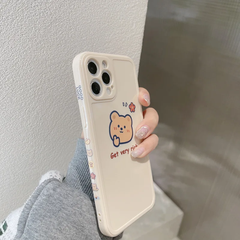 

High Quality Cartoon Bear Case For Huawei P30 P30PRO P40 P40PRO Mate30 Mate30PRO Mate40 Mate40PRO Nova7