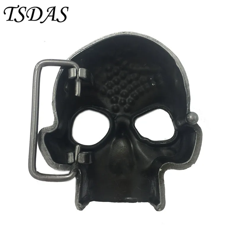 Retail Silver Plated Skull Belt Buckle 6.4*7.4cm 1pc Metal buckle For 4cm Wide Men Women Jeans accessories | Дом и сад