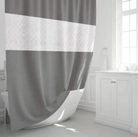 bathlux hotel style shower curtain with hookssuper long 78 7inch mesh window top wshable gray eva shower curtain 70x78 inch