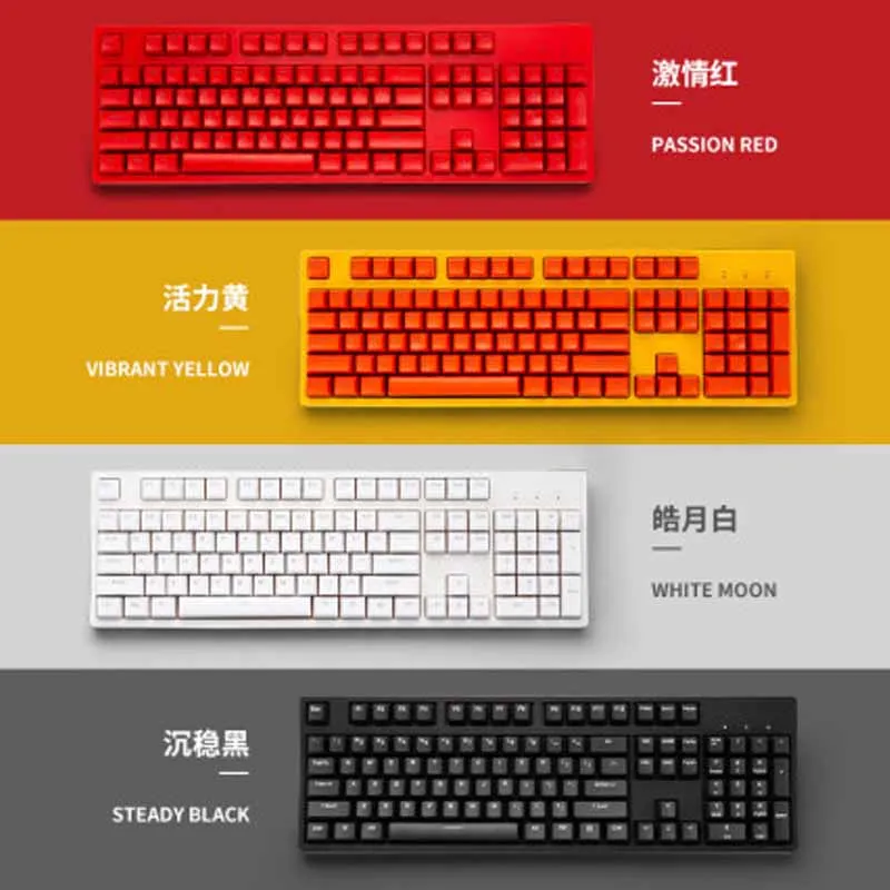 Механическая игровая клавиатура Noppoo с 104 клавишами черная ось подсветкой зеленая