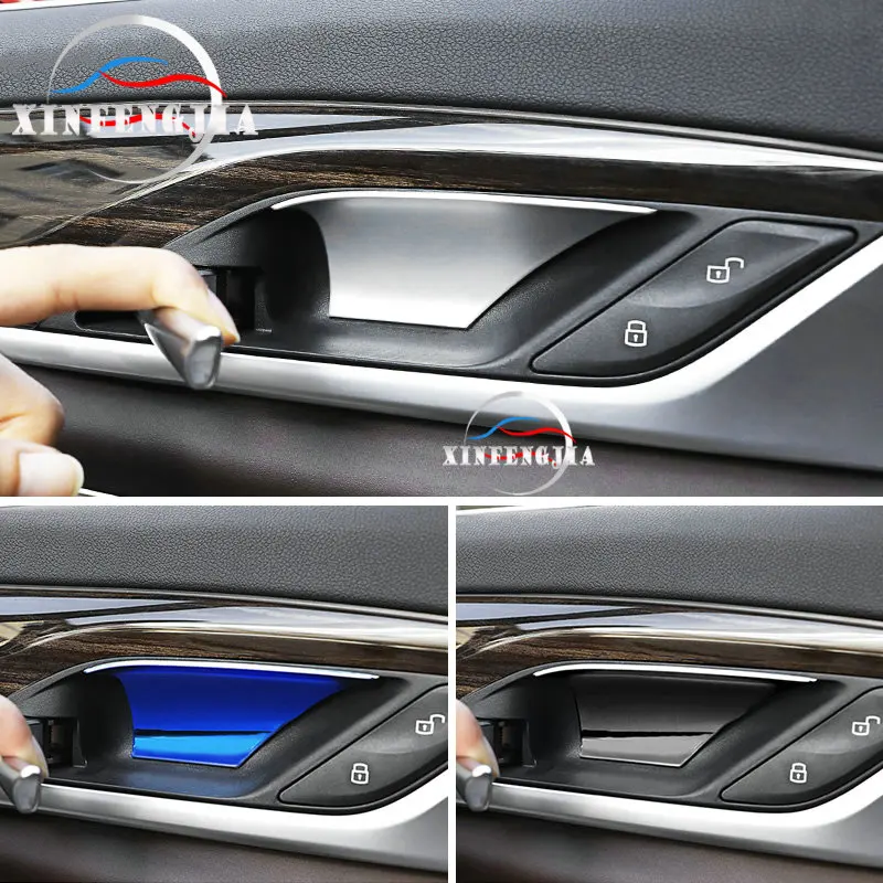 Для BMW 5 серии 6GT G32 G30 17-19 стальные внутренние дверные ручки Крышка чаши отделка |
