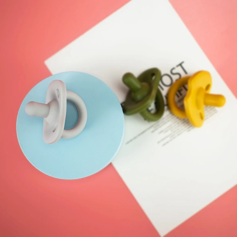 1pc Food Grade Silicone Pacifier Baby Nipple Newborn Dummy Infant Round Soother Teething Toys Care | Мать и ребенок