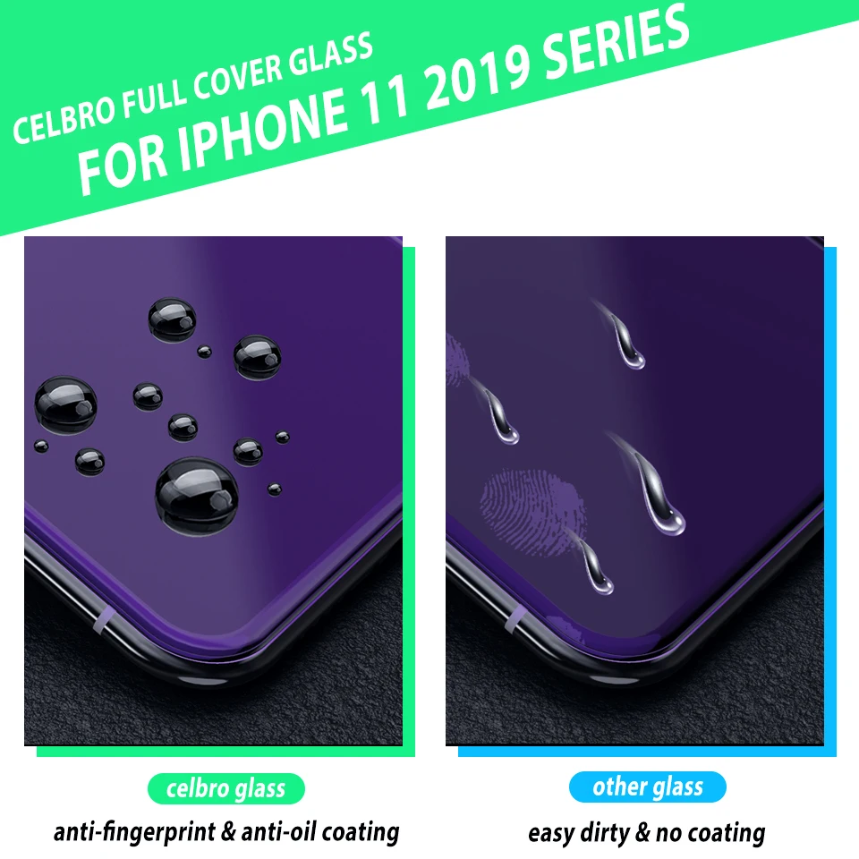 Анти-синее стекло для iphone 11 Pro макс. закаленное стекло для iphone 11 iphone 11 Защитная пленка для экрана 6,5 6,1 5,8