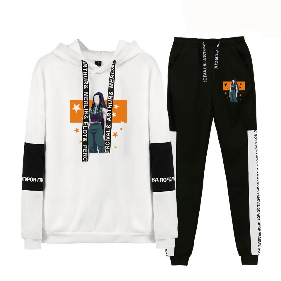 

Men's/women's Casual Sports Suits Hunter X Hunter Hisoka Harajuku Tracksuit 2 Piece Casual Hoodies Sweatshirt&Pants Sportswear