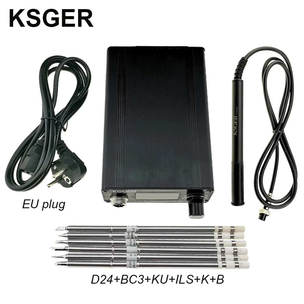 Sets 7 KSGER T12 паяльник STM32 V3.1S OLED DIY пластик FX9501 ручка электрические инструменты быстрый нагрев T12 железные наконечники 8s банки - Цвет: Sets 7
