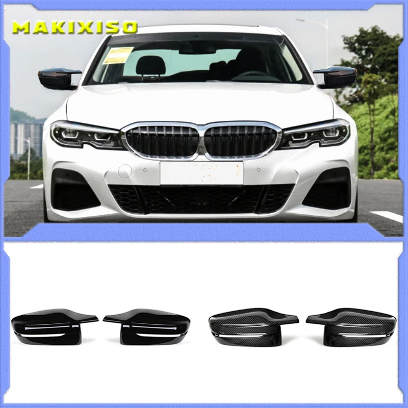 

Carbon Fiber Exterior Side Rearview Mirror Cover Trim For BMW 3/5/6/7/8-Series G11 G12 G14 G15 G16 G20 G21 G30 G31 G32 2019 2020