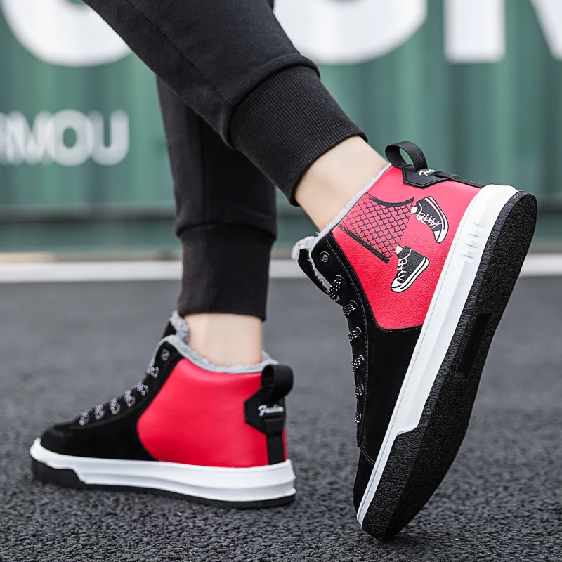 Зимняя мужская обувь для скейтбординга Уличная спортивная Женские теплые