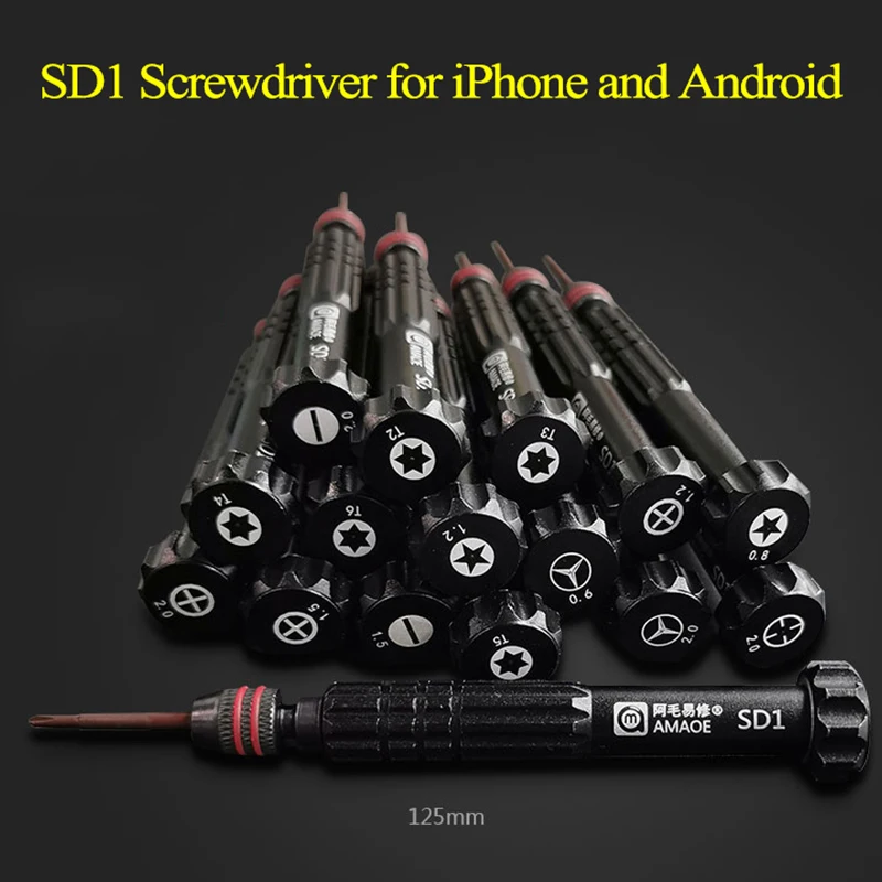 Прецизионная Магнитная отвертка портативная шлицевая Torx Phillips S2 Стальная отвертка для iPhone Android инструмент для ремонта открывания