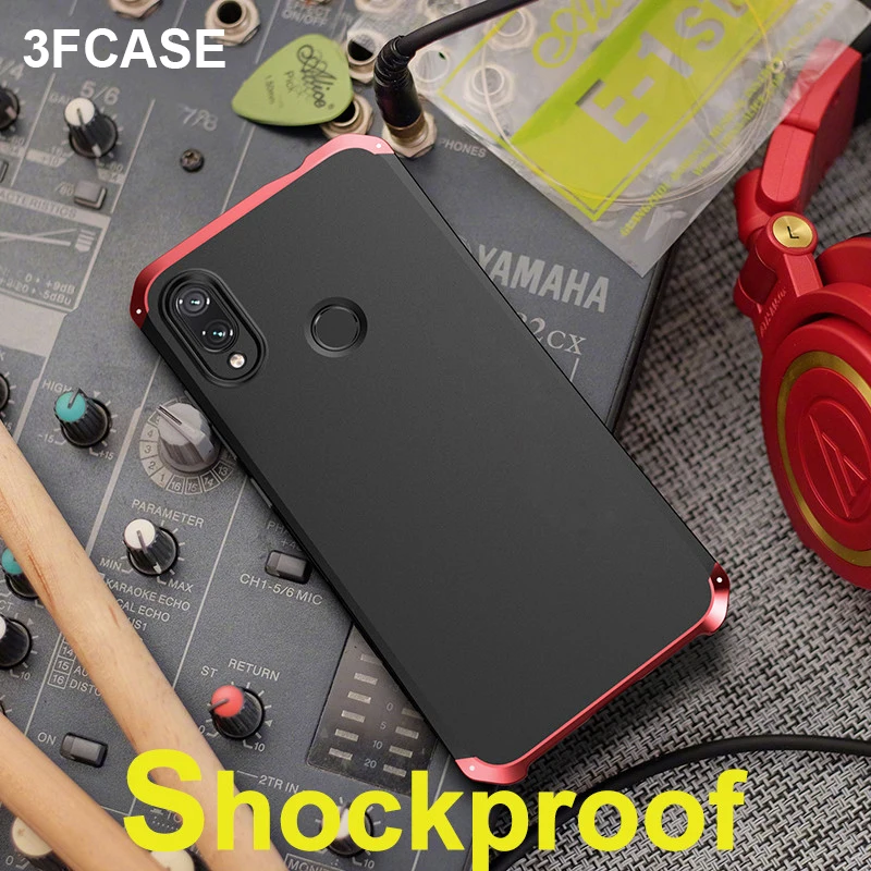 Металлический чехол для Xiaomi Redmi Note 7 6 8 Pro Роскошный Матовый ударопрочный из