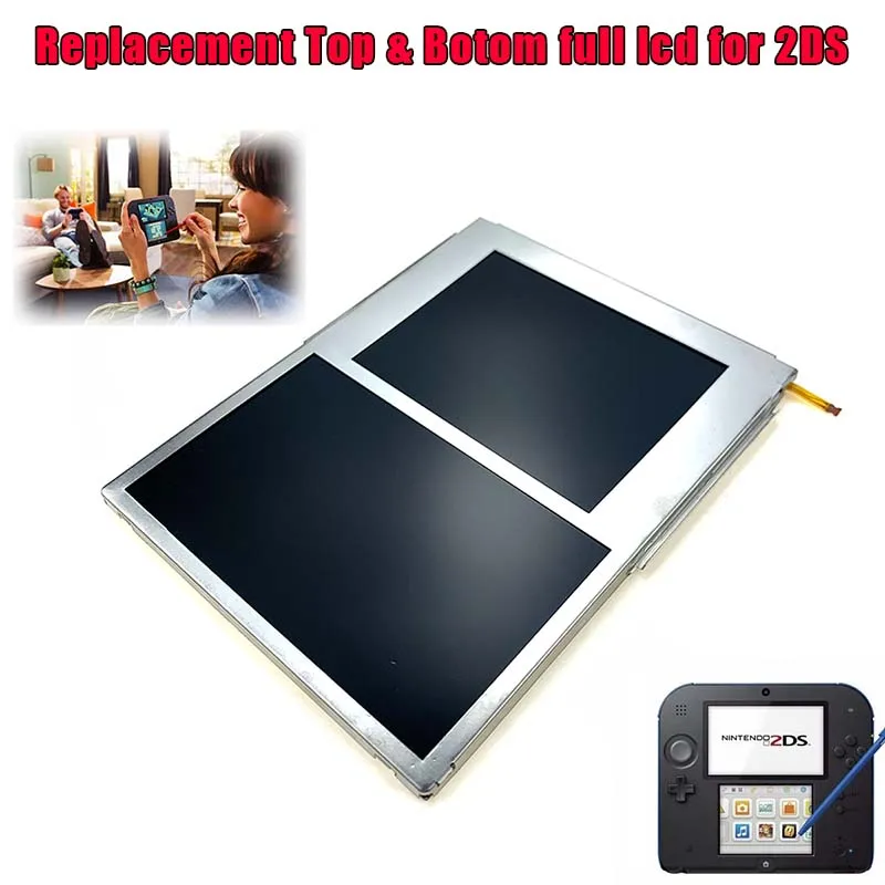 Оригинальный сменный экран для Nitend 2DS ЖК дисплей Сменные запасные части 100%