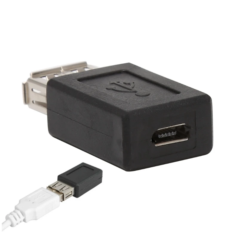 

2Pcs/Set USB 2.0 Type A Female To Micro USB Type B 5Pin Female Converter Adapter Small and Easy to Carry Stable Performance