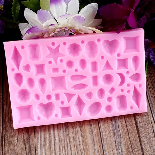 

3D Алмазная силиконовая форма для мастики, Украшение Тортов, форма для выпечки, коврик «сделай сам»