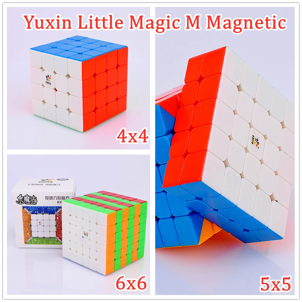 Магнитный магический куб Yuxin Little Magic M 4x4x4 5x5x5 6x6x6 Скоростной 4x4 5x5 головоломка 6x6
