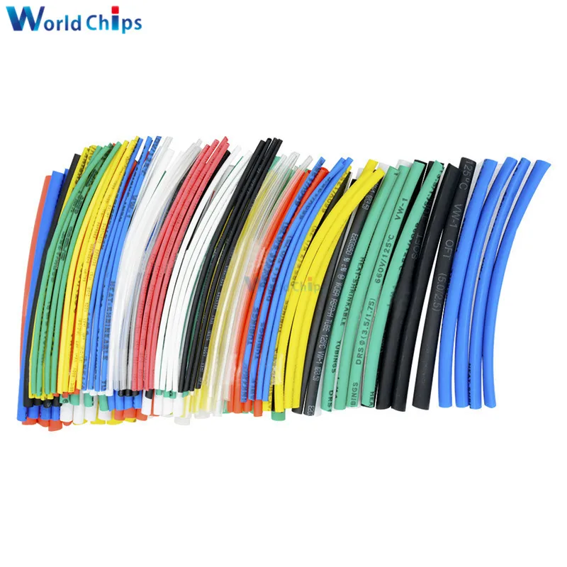 140 шт. термоусадочные трубки для автомобильных кабелей 5 размеров 7