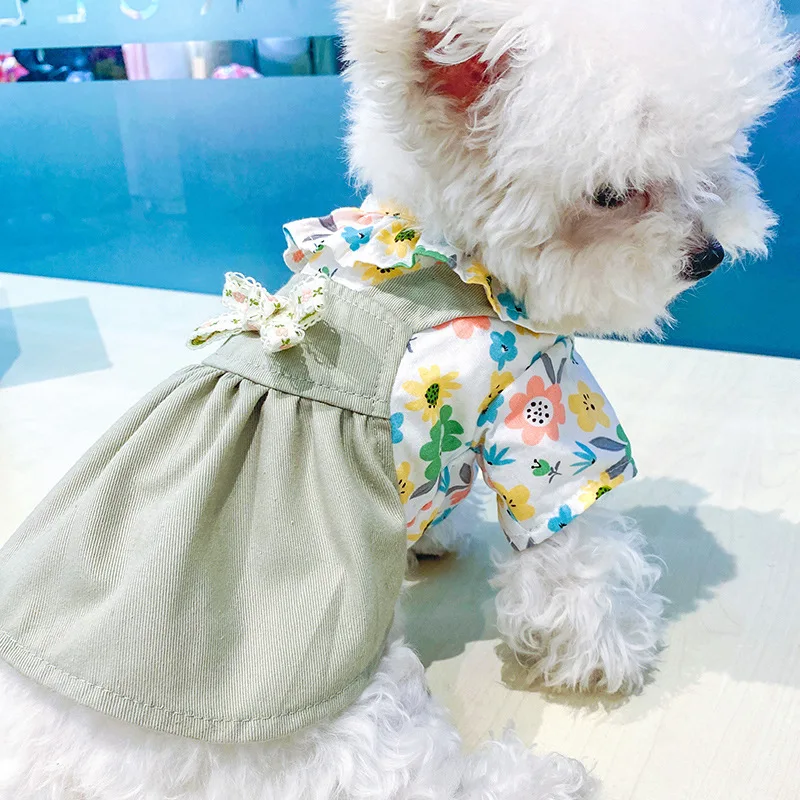 

Summer Dog Dress Clothes For Small Dogs Fashion Fleece Skirt Sleeveless Princess Dress Puppy Chihuahua Pet Costume
