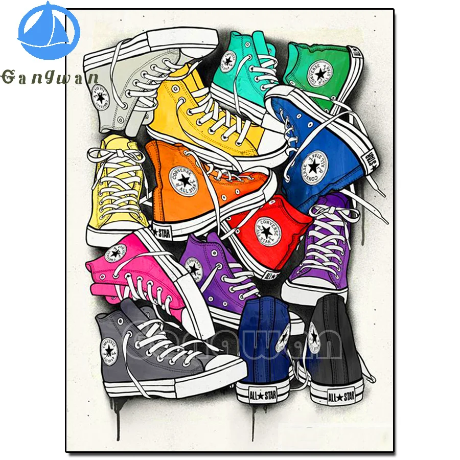 

Shoe pattern Full Square/Round 5D DIY Diamond Painting Embroidery hobby art Cross Stitch Rhinestone Mosaic Painting Home Decor