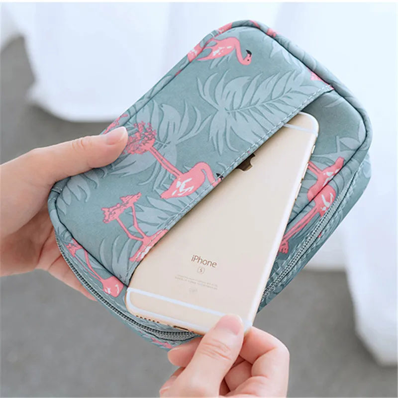 Attra To новая мини косметичка с фламинго дорожная сумка для хранения туалетных