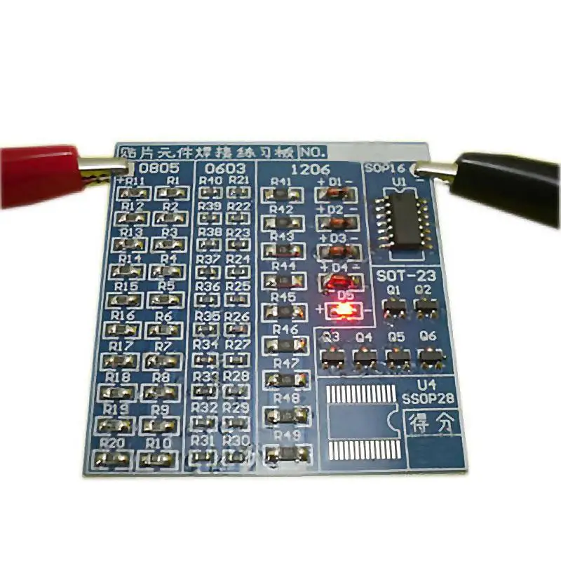 

SMT SMD Component Weld Welding Practice PCB Board Solder Plate DIY Kit