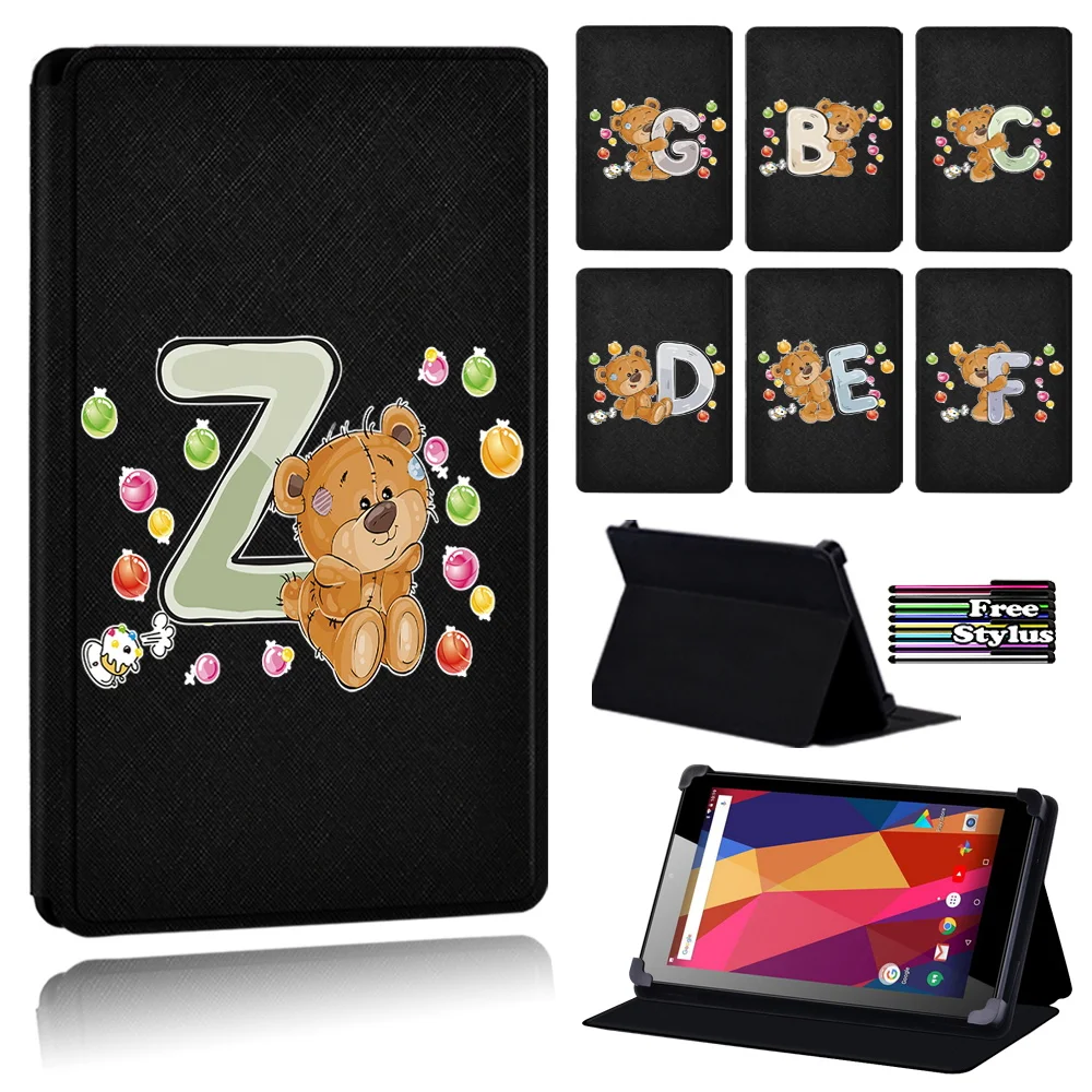 

Tablet Case for Argos Alba 7 Inch/Alba 8 Inch/Alba 10 Inch PU Leather Universal Cover Case + Free Stylus